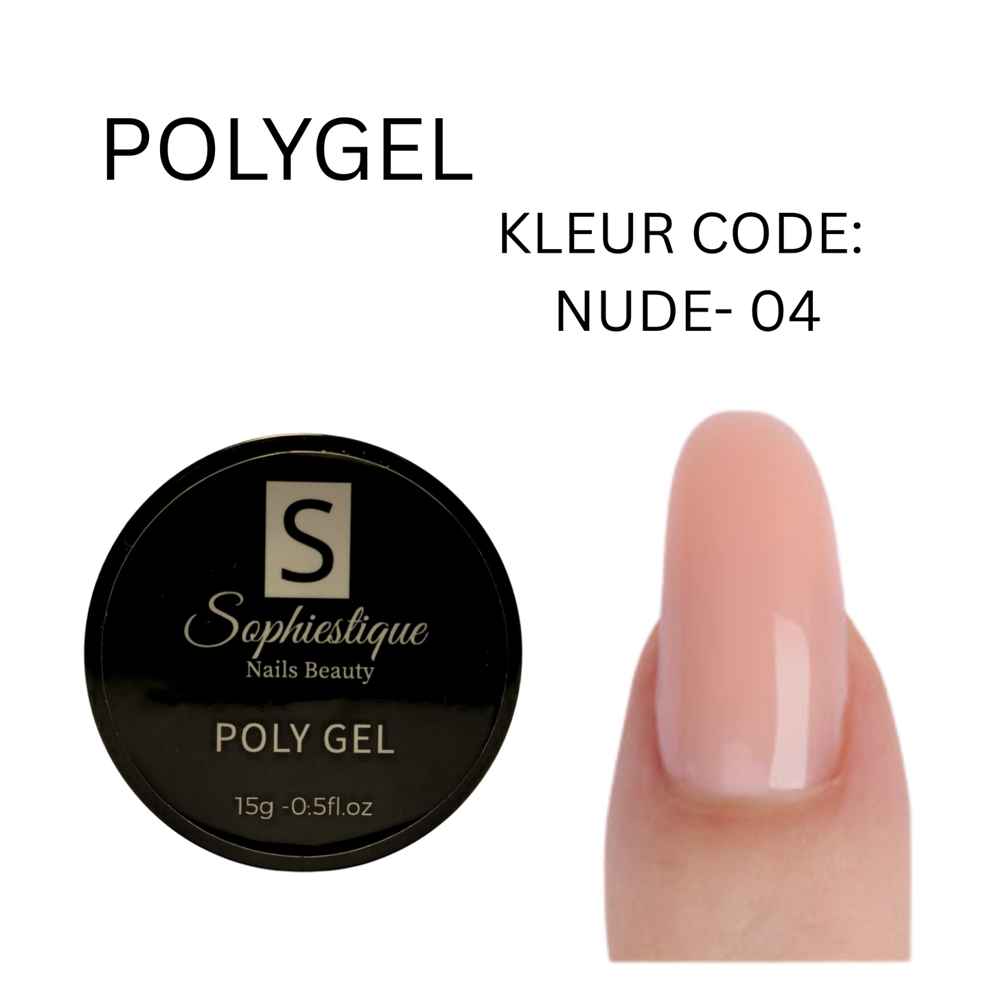 Sophiestique® – POLYGEL - 15g- Kleur Code Nude 04
