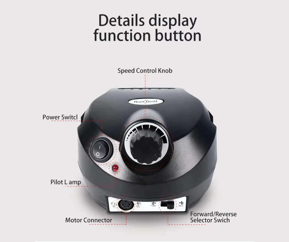 Electric Nail Drill 35.000 RPM – Professional Edition
