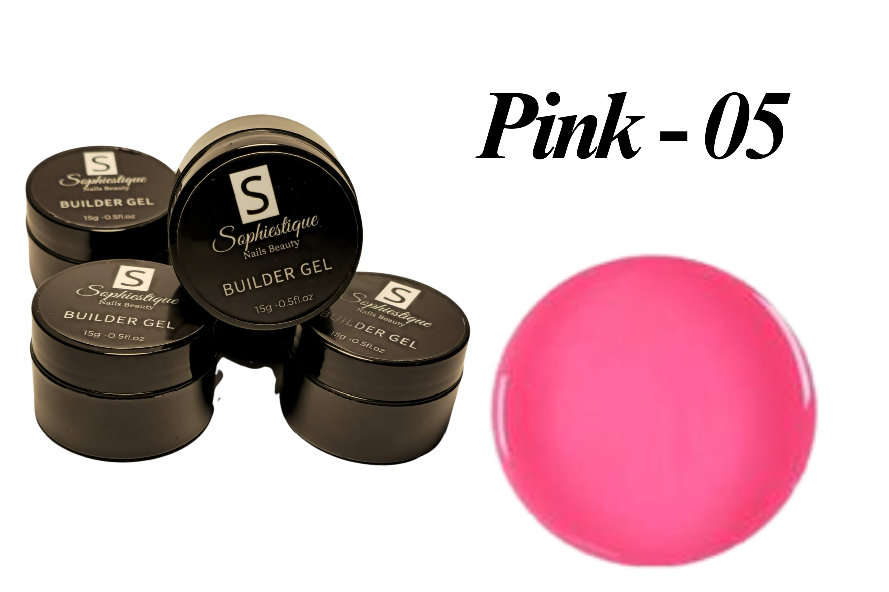 Sophiestique - Self Leveling Builder Gel - 15g - Pink - 05