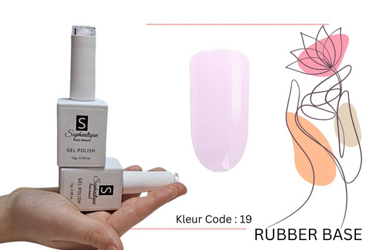 Gellak Rubber Base - Sophiestique - 15 ML - Kleur Code - 19